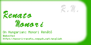 renato monori business card